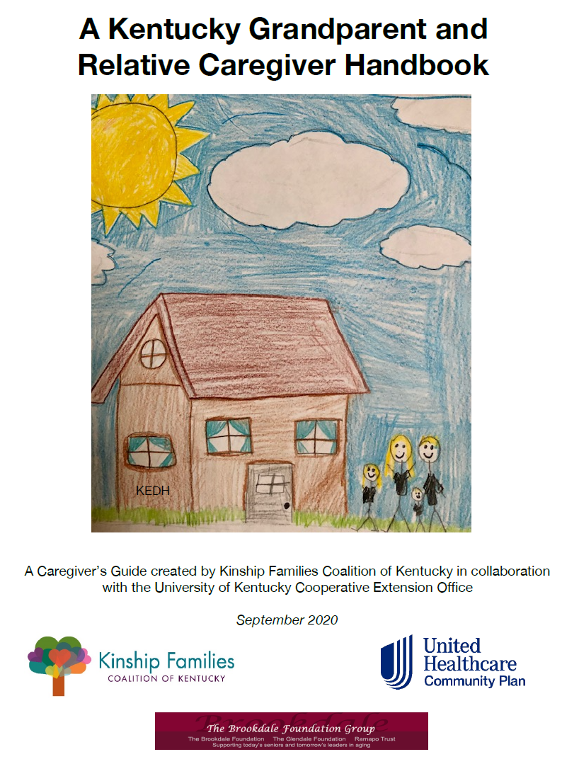 Front cover of the Kentucky Grandparent and Relative Caregiver Handbook