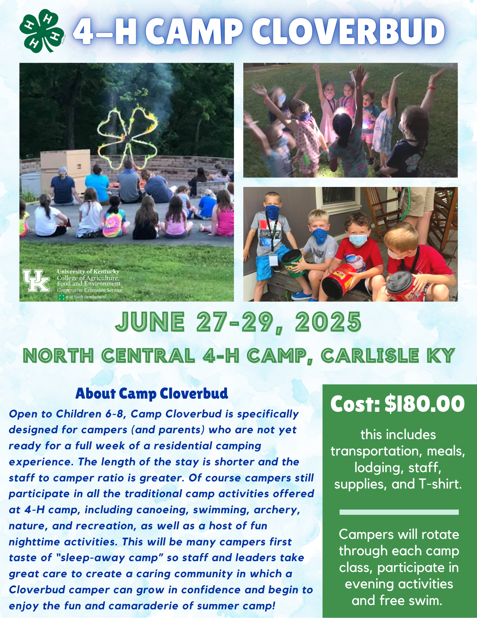 Cloverbud Camp Information 