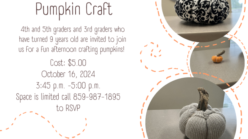 Pumpkin Craft Flyer